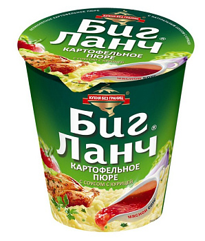 Пюре БИГ ЛАНЧ картофельное курица 50гр стакан