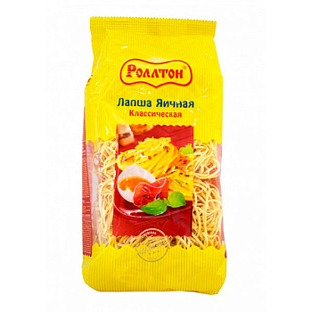 Лапша РОЛЛТОН яичная Классическая 400гр