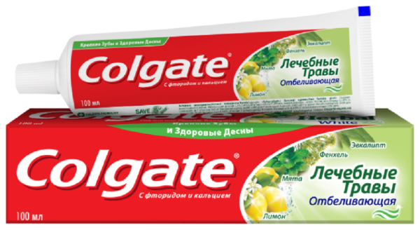 Паста зубная КОЛГЕЙТ Лечебные Травы отбеливающая 100мл
