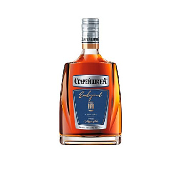 Коньяк СТАРЕЙШИНА Трэвел 3 года фляга 0,25л 40%