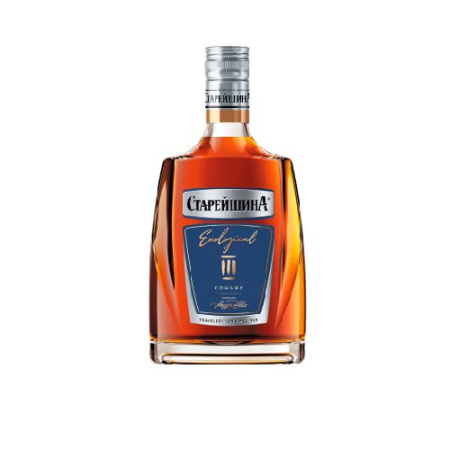 Коньяк СТАРЕЙШИНА Трэвел 3 года фляга 0,25л 40%