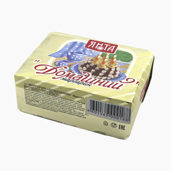 Маргарин ЯНТА Домашний 65% с змж 250гр