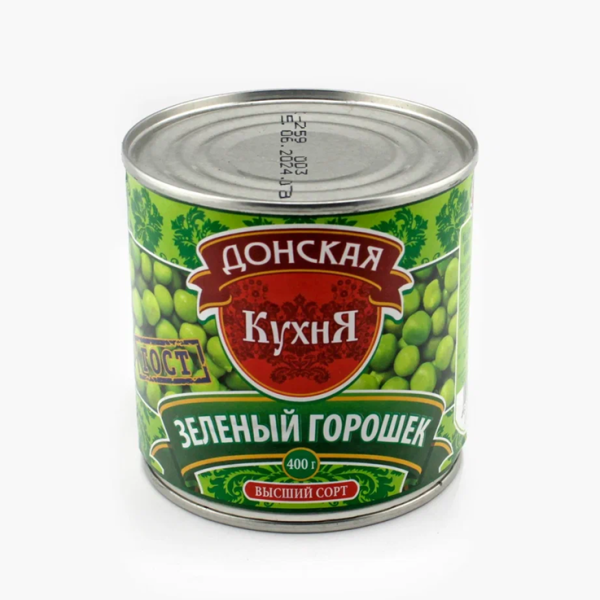 Горошек зеленый ДОНСКАЯ КУХНЯ 425 гр ж/б