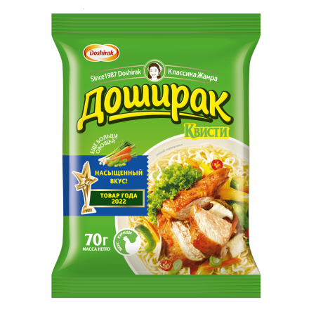Лапша КВИСТИ Курица 70гр пакет