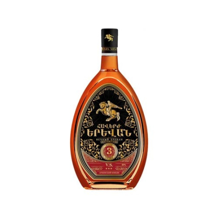 Коньяк ВЕЧНЫЙ ЕРЕВАН Армянский 3 года 0,5л 40%