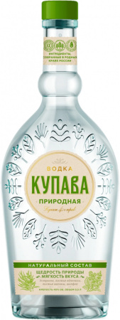 Водка КУПАВА Природная 0,5л 40%