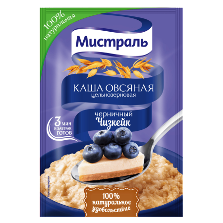 Каша овсяная  МИСТРАЛЬ Черничный Чизкейк 40г