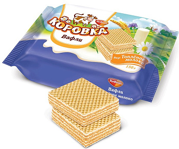 Вафли Коровка РОТ ФРОНТ Топл. молоко 150гр