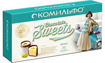 Конфеты КОМИЛЬФО Фисташка 116гр КОРОБКА