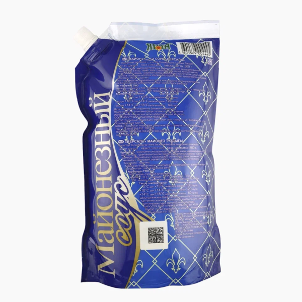 Соус майонезный ЯНТА Версаль 800гр дой-пак
