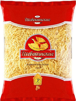 Макароны ШЕБЕКИНСКИЕ Вермишелька 450гр