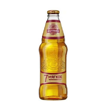 Пиво БАЛТИКА №7 мягкое 4,7% 0,44 л ст/б