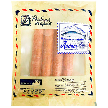 Колбаски для жарки из лосося 435гр