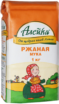 Мука АЛЕЙКА ржаная обдирная 1 кг