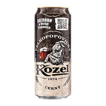 Напиток пивной КОЗЕЛ Темное 3,7% 0,45л ж/б