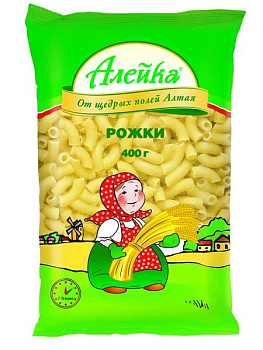 Макароны АЛЕЙКА Рожки 400гр