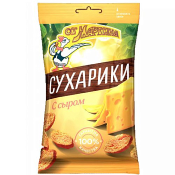 Сухарики ОТ МАРТИНА со вкусом сыра 60гр