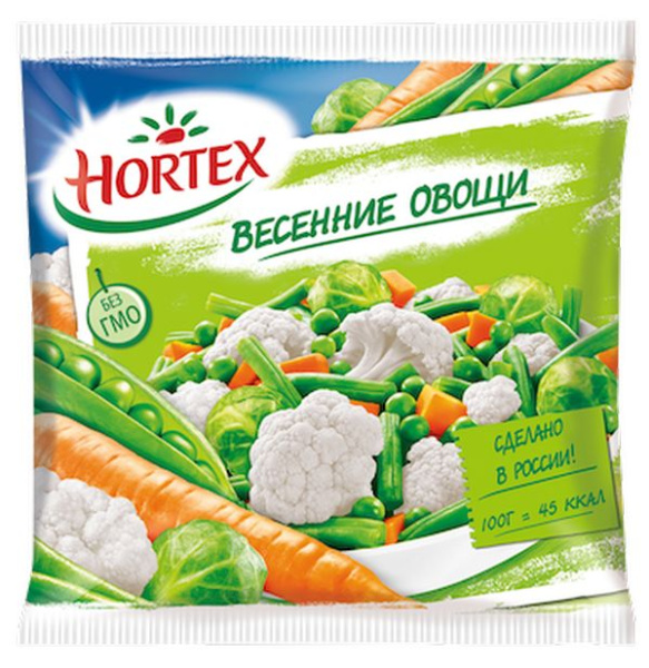 Смесь овощная Hortex (Хортекс) Весенняя замороженная 400гр