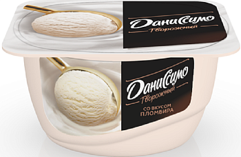 Творог ДАНИССИМО пломбир 5,4% без змж 130гр