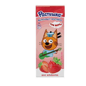 Коктейль молочный РАСТИШКА клубника 2% без змж 210гр