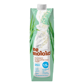 Напиток овсяный НЕМОЛОКО рисовый обогащ. 1л