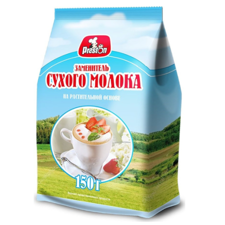 Молоко сухое ПРЕСТОН заменитель на раст. основе 150гр
