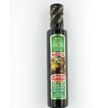 Масло ГРАНД ОЛИВА оливковое 250 мл ст/б