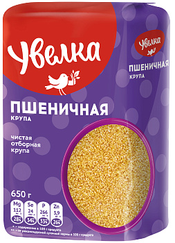 Крупа УВЕЛКА Пшеничная 650гр. м/уп