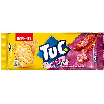 Крекер ТУК копченые колбаски 100гр