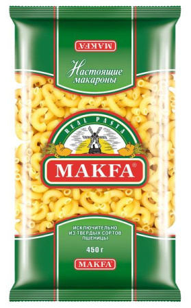 Макароны МАКФА Рожки гладкие 400гр