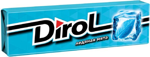 Жевательная резинка ДИРОЛ Ледяная мята 13,6гр