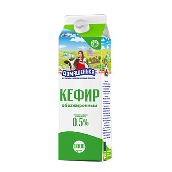 Кефир БЕЛОРЕЧЬЕ обезжиренный 0,5% без змж 1л т/п