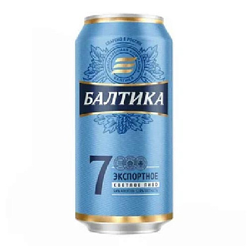 Пиво БАЛТИКА №7 экспорт 5,4% 0,9л ж/б