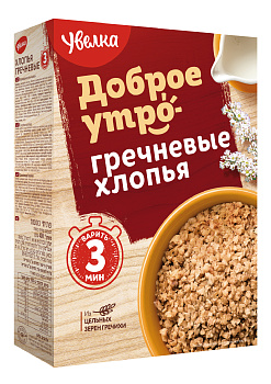 Хлопья УВЕЛКА гречневые 400гр т/уп