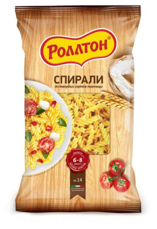 Макароны РОЛЛТОН Спирали 400гр