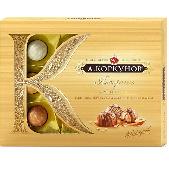Конфеты Ассорти КОРКУНОВ молочный шоколад 110гр КОРОБКА