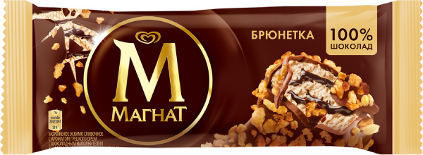 Мороженое МАГНАТ брюнетка без змж 74гр эскимо