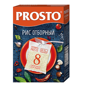 Рис ПРОСТО Золотистый 62,5*8 шт 500 гр.