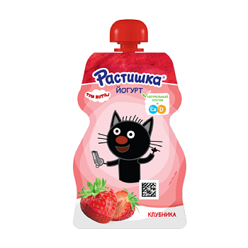 Йогурт РАСТИШКА клубника 2,6% без змж 70гр м/у