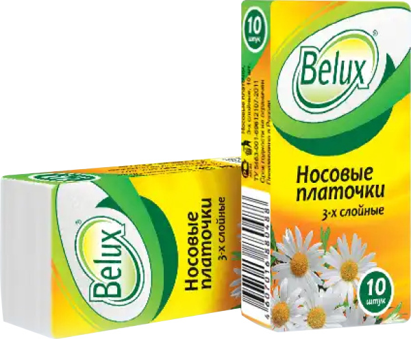 Платки бумажные БЕЛЮКС 3-сл Белые
