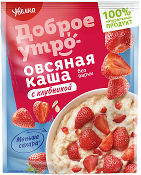 Каша УВЕЛКА овсяная б/п с клубникой 40гр.