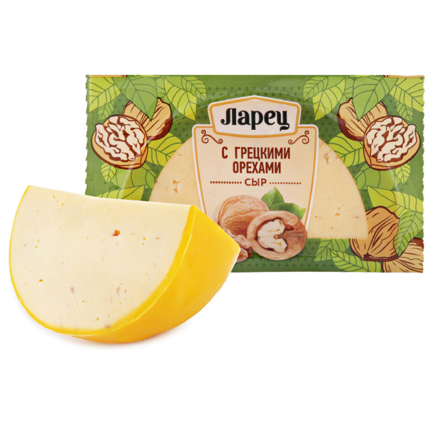 Сыр ЛАРЕЦ с грецким орехом 45% без змж 245гр