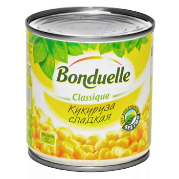 Кукуруза сладкая БОНДЮЭЛЬ 212 гр ж/б