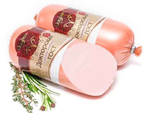 Колбаса ДАУРСКИЙ МК Докторская вареная ГОСТ 450гр